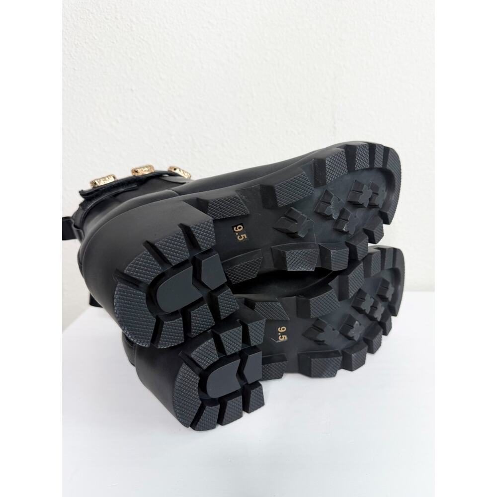 STEVE MADDEN Amulet Bootie Black Ankle Chelsea Boots with Jewel Strap Size 9.5 - Picture 6 of 6
